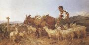 Richard ansdell,R.A. Going to Market (mk37) painting